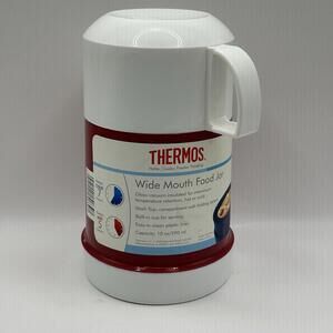 Vintage Thermos Food Jar Wide Mouth Hot Cold Glass Vacuum Insulated 10 oz